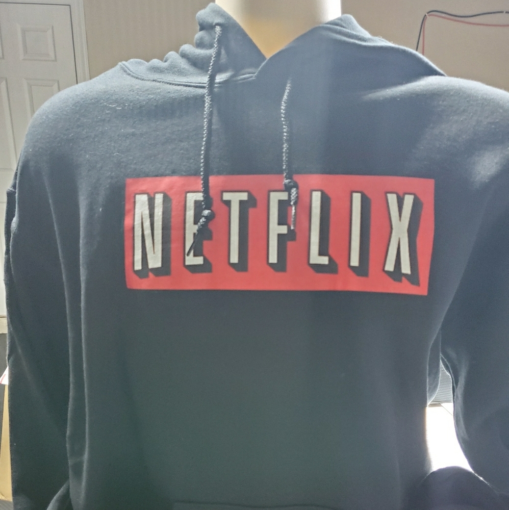 New red netflix hoodie unisex Size M